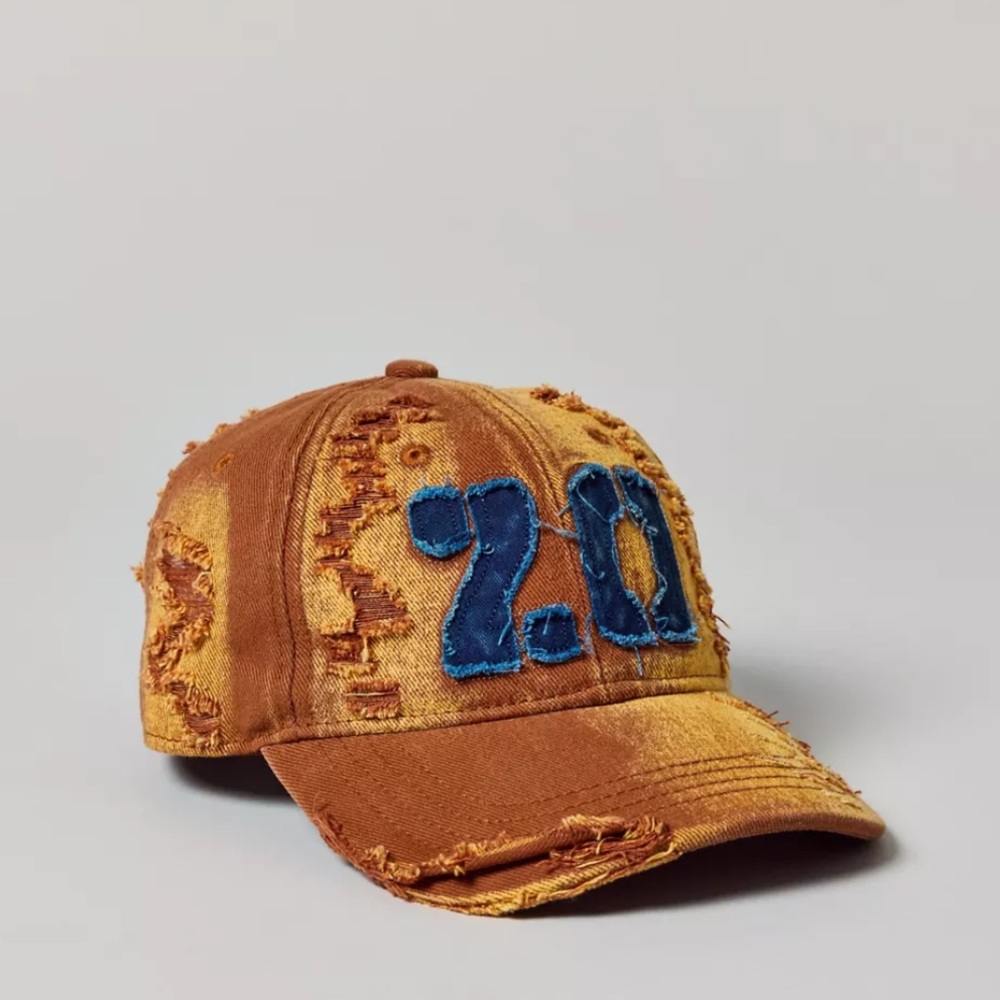 Urban Outfitters distressed varsity hat